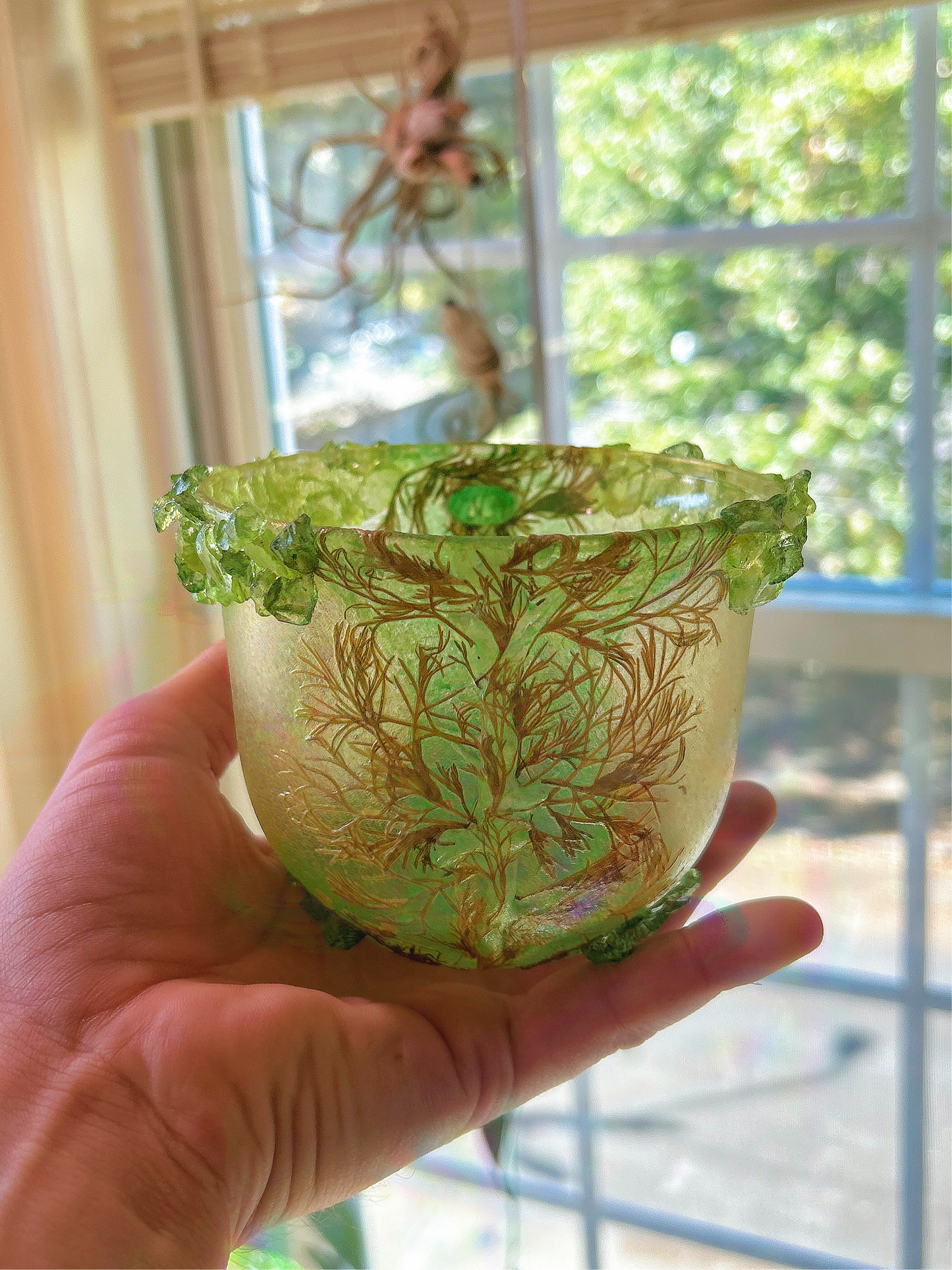 Handmade Pressed Foliage & Flower Mug Planter