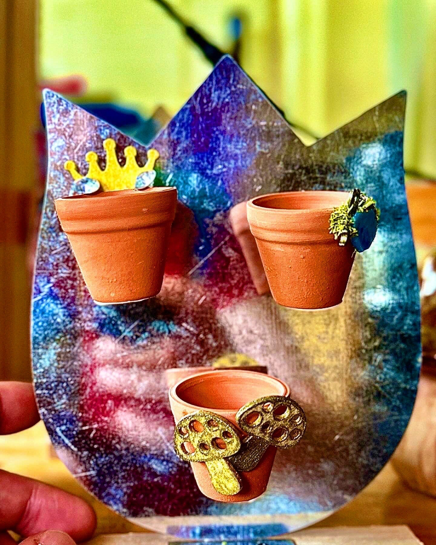 magnetic plant pots Handmade Mini Magnetic Terracotta Pots – mj.cultivates